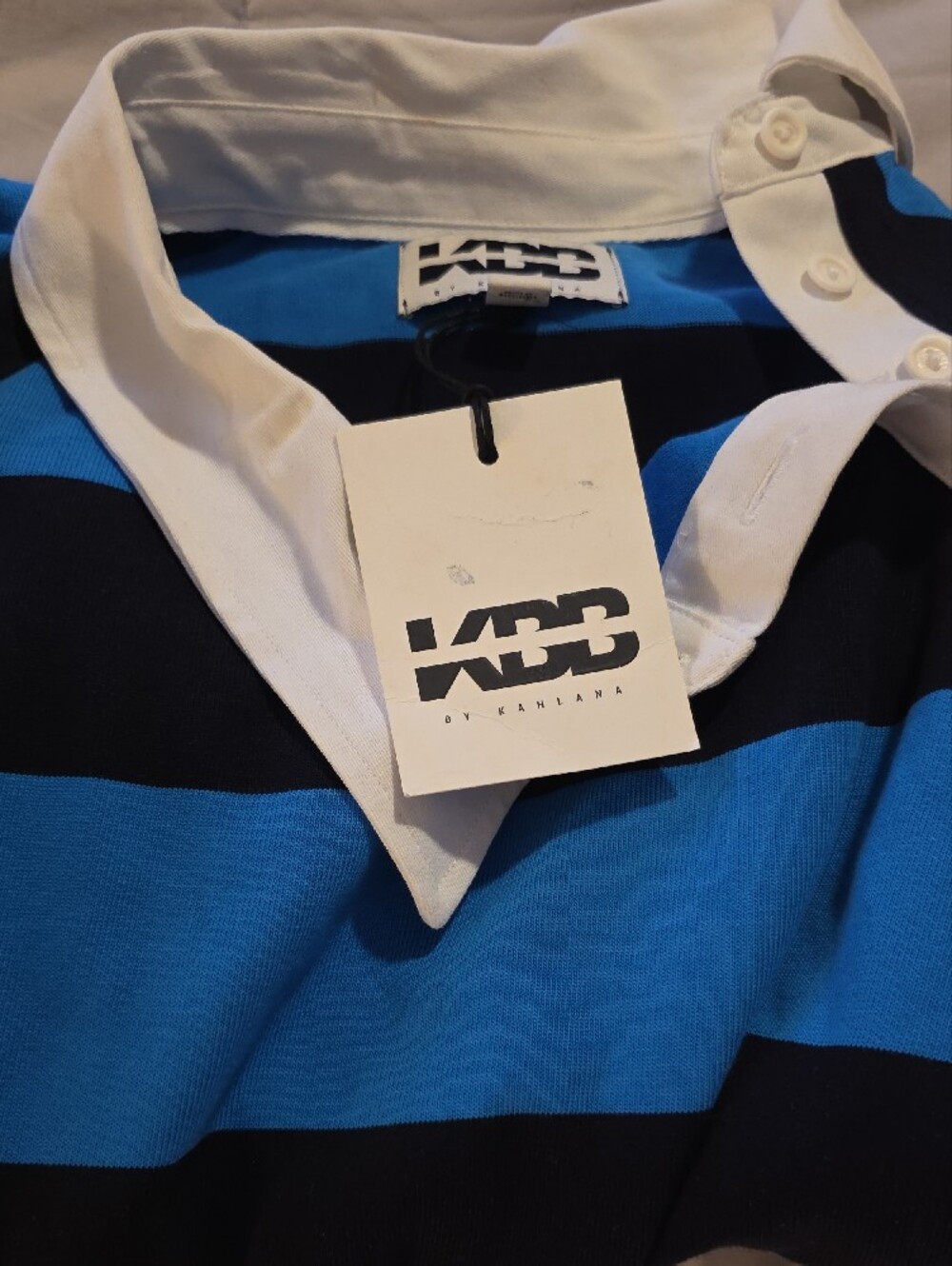 KBB by KAHLANA Women's 'The Striped Crewneck T-Shirt - Picture 4 of 4